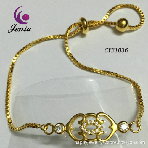 Jenia Wholesale Fashion Charm Bracelet,Rose Gold Plated Chain Bracelet
